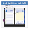 Quicknotes Desk Calendar Refill, 3.5 x 6, White/Yellow/Blue Sheets, 12-Month (Jan To Dec): 2026
