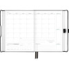 Foundation Undated Weekly/Monthly Planner, 8.5" x 6.75", Black Cover, 12-Month: Undated