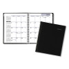Dayminder Hard-Cover Monthly Planner With Memo Section, Unruled Blocks, 8.5 x 7, Black Cover, 12-Month (Jan To Dec): 2026