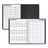 Dayminder Four-Person Group Daily Appointment Book, 11 x 8, Black Cover, 12-Month (Jan To Dec): 2026