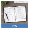 Dayminder Four-Person Group Daily Appointment Book, 11 x 8, Black Cover, 12-Month (Jan To Dec): 2026