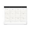 Two-Color Desk Pad, 21.75 x 17, White Sheets, Black Binding, Clear Corners, 12-Month (Jan To Dec): 2026
