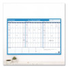 90/120-Day Undated Horizontal Erasable Wall Planner, 36 X 24, White/Blue Sheets, Undated