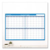 90/120-Day Undated Horizontal Erasable Wall Planner, 36 X 24, White/Blue Sheets, Undated