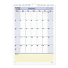 Quicknotes Wall Calendar, 12 x 17, White/Blue/Yellow Sheets, 12-Month (Jan To Dec): 2026