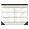 Recycled Monthly Desk Pad, 22 x 17, Sand/Green Sheets, Black Binding, Black Corners, 12-Month (Jan To Dec): 2026