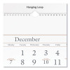 Three-Month Reference Wall Calendar, 12 x 27, White Sheets, 14-Month: Dec 2025 To Feb 2027