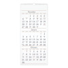 Three-Month Reference Wall Calendar, 12 x 27, White Sheets, 14-Month: Dec 2025 To Feb 2027