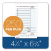 Multi-Part Guest Check Unit Sets, Two-Part Carbonless, 4.25 x 6.75, 250 Forms Total