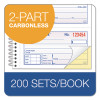 Multipart Money/Rent Receipt Book, Two-Part Carbonless, 4.75 x 2.75, 4 Forms/Sheet, 200 Forms Total
