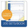 Write 'n Stick Phone Message Book, Two-Part Carbonless, 4.75 x 2.75, 4 Forms/Sheet, 200 Forms Total