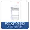 Multipart Sales Order Pad, Three-Part Carbonless, 3.25 x 7.13, 50 Forms Total