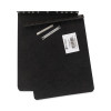 Presstex Report Cover With Tyvek Reinforced Hinge, Top Bound, Two-Piece Prong Fastener, 2" Capacity, 8.5 x 11, Black/Black