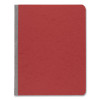 Pressboard Report Cover With Tyvek Reinforced Hinge, Two-Piece Prong Fastener, 2" Capacity, 8.5 X 14, Red/Red