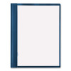 Clear Front Vinyl Report Cover, Prong Fastener, 0.5" Capacity, 8.5 x 11, Clear/Blue