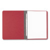 Presstex Report Cover With Tyvek Reinforced Hinge, Side Bound, Two-Piece Prong Fastener, 3" Capacity, 14 X 8.5, Red/Red