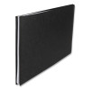 Pressboard Report Cover With Tyvek Reinforced Hinge, Two-Piece Prong Fastener, 3" Capacity, 11 x 17, Black/Black
