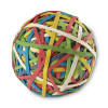 Rubber Band Ball, 3.25" Diameter, Size 34, Assorted Gauges, Assorted Colors, 270/Pack