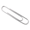 Recycled Paper Clips, Jumbo, Smooth, Silver, 100 Clips/Box, 10 Boxes/Pack