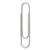 Recycled Paper Clips, Jumbo, Smooth, Silver, 100 Clips/Box, 10 Boxes/Pack
