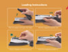 Inpower+28 Executive One-Finger 3-In-1 Eco-Friendly Desktop Stapler, 28-Sheet Capacity, Black/Silver