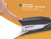 Inpower+28 Executive One-Finger 3-In-1 Eco-Friendly Desktop Stapler, 28-Sheet Capacity, Black/Silver