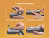 Injoy One-Finger 3-In-1 Eco-Friendly Compact Stapler, 25-Sheet Capacity, Black