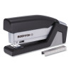 Injoy One-Finger 3-In-1 Eco-Friendly Compact Stapler, 25-Sheet Capacity, Black