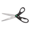 Kleenearth Scissors, 9" Long, 3.75" Cut Length, Straight Black Handle
