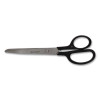 Design Line Straight Stainless Steel Scissors, 8" Long, 3.13" Cut Length, Straight Black Handle