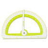 Soft Touch School Protractor With Antimicrobial Product Protection, Plastic, 6" Ruler Edge, Assorted Colors