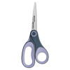 Non-Stick Titanium Bonded Scissors, 8" Long, 3.25" Cut Length, Straight Gray/Purple Handle