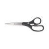 Kleenearth Basic Plastic Handle Scissors, 8" Long, 3.25" Cut Length, Straight Black Handle, 3/Pack