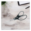 Kleenearth Soft Handle Scissors, 8" Long, 3.25" Cut Length, Straight Black/Gray Handle