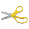 For Kids Scissors, Rounded Tip, 5" Long, 1.75" Cut Length, Straight Assorted Color Handles, 6/Pack