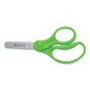 For Kids Scissors, Rounded Tip, 5" Long, 1.75" Cut Length, Straight Assorted Color Handles, 6/Pack