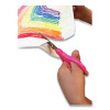 For Kids Scissors, Rounded Tip, 5" Long, 1.75" Cut Length, Straight Assorted Color Handles, 6/Pack