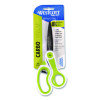 Carbotitanium Bonded Scissors, 8" Long, 3.25" Cut Length, Straight White/Green Handle
