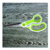 Carbotitanium Bonded Scissors, 8" Long, 3.25" Cut Length, Straight White/Green Handle