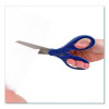 Titanium Bonded Scissors, 8" Long, 3.5" Cut Length, Straight Navy Handle