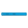 Non-Shatter Flexible Ruler, Standard/Metric, 12" (30 Cm) Long, Plastic, Assorted Translucent Colors, 12/Box