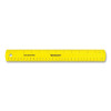 Non-Shatter Flexible Ruler, Standard/Metric, 12" (30 Cm) Long, Plastic, Assorted Translucent Colors, 12/Box