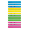 Non-Shatter Flexible Ruler, Standard/Metric, 12" (30 Cm) Long, Plastic, Assorted Translucent Colors, 12/Box