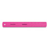 Non-Shatter Flexible Ruler, Standard/Metric, 12" (30 Cm) Long, Plastic, Assorted Translucent Colors, 12/Box