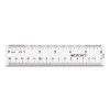 Clear Flexible Acrylic Ruler, Standard/Metric, 6" (15 Cm) Long, Clear, 12/Box