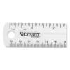 Clear Flexible Acrylic Ruler, Standard/Metric, 6" (15 Cm) Long, Clear, 12/Box