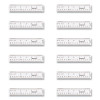 Clear Flexible Acrylic Ruler, Standard/Metric, 6" (15 Cm) Long, Clear, 12/Box