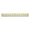 Three-Hole Punched Wood Ruler, Standard/Metric, 12" (30 Cm) Long, Natural Wood, 36/Box