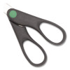 Kleenearth Scissors, 7" Long, 2.75" Cut Length, Straight Black Handle