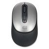Imouse A10 Antimicrobial Wireless Mouse, 2.4 Ghz Frequency/30 Ft Wireless Range, Left/Right Hand Use, Black/Silver